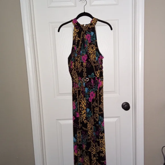 Thalia Sodi Sleeveless Jumpsuit Romper w/Rhinestone Clasp Detail at Wais… - Picture 1 of 9